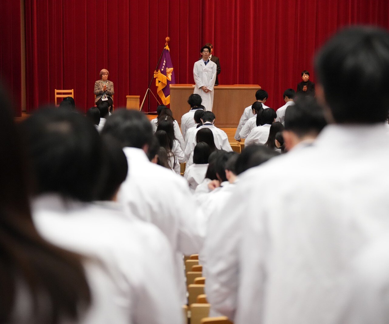 白衣授与式を挙行しました(1/27)